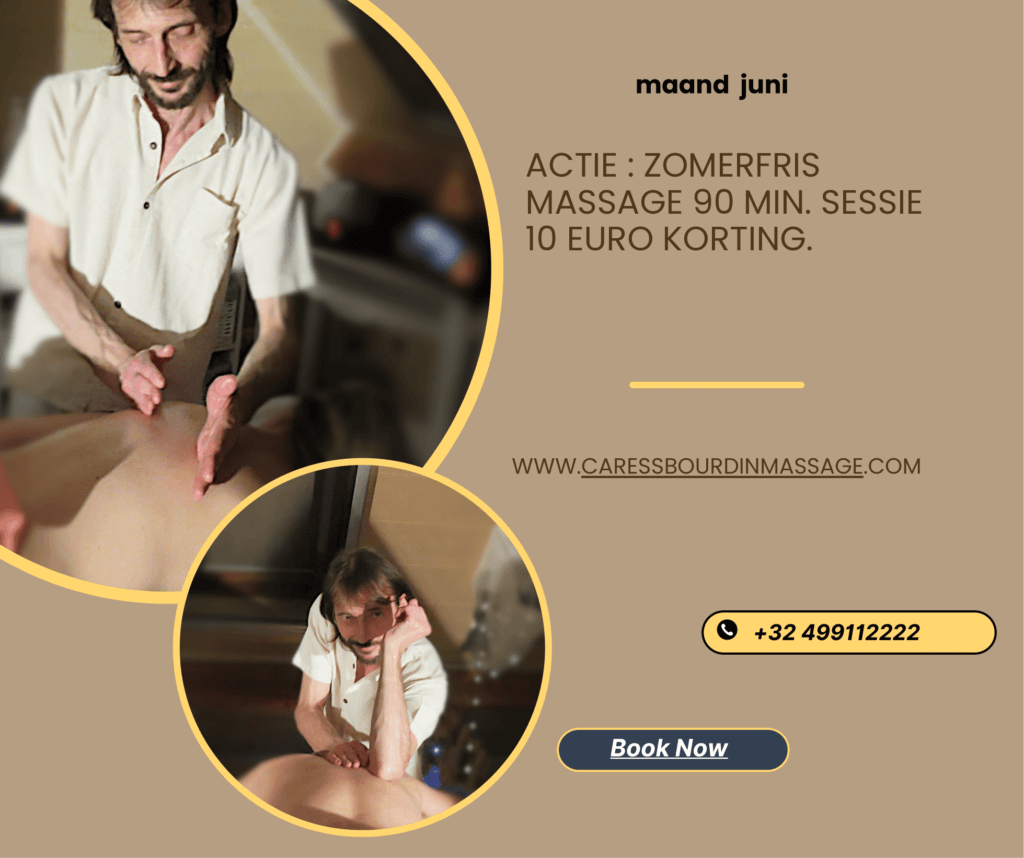 juni 2024, zomerfris promotie, 90 minuten massage 10€ korting